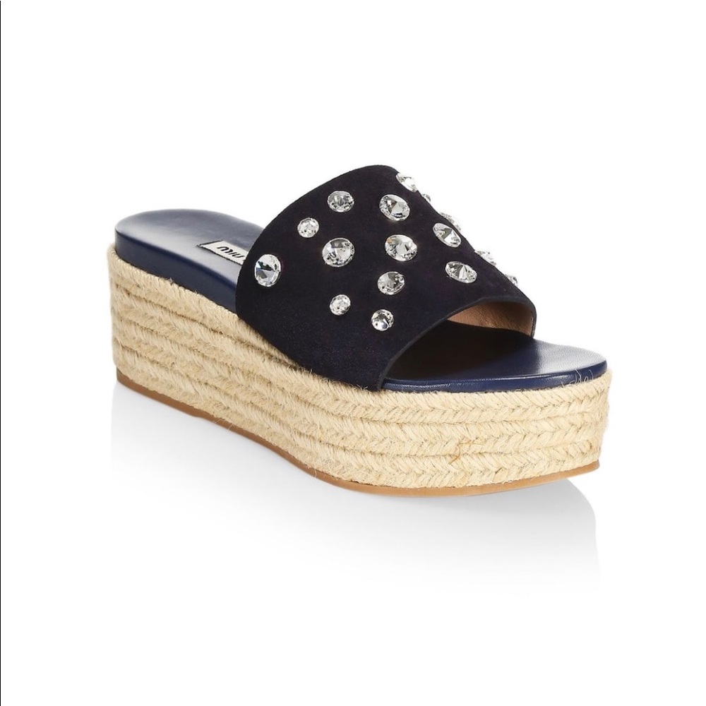 Miu Miu Espadrille Slides. - image 5